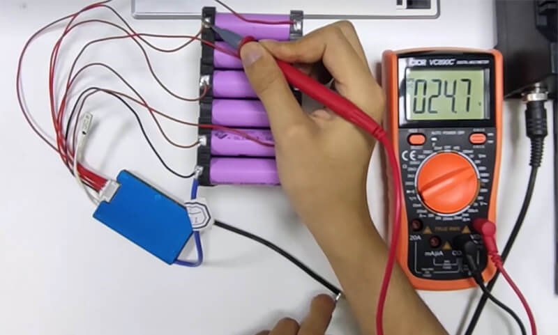 How to wiring a bms to your battery pack-Test BMS 