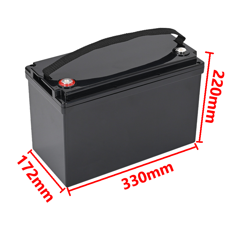 12V 100AH battery box screw fixing type with handle size 12V100Ah Battery Screw type outer size