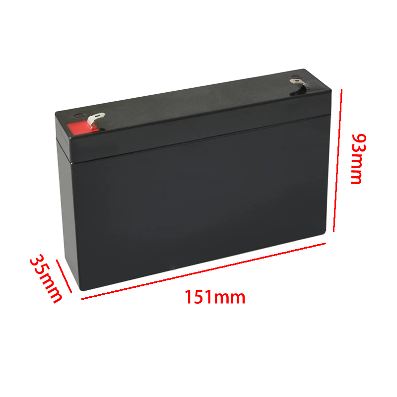 6V7AH Battery case Lithium battery box empty black size 6V 7AH Battery case Lithium battery box empty black size