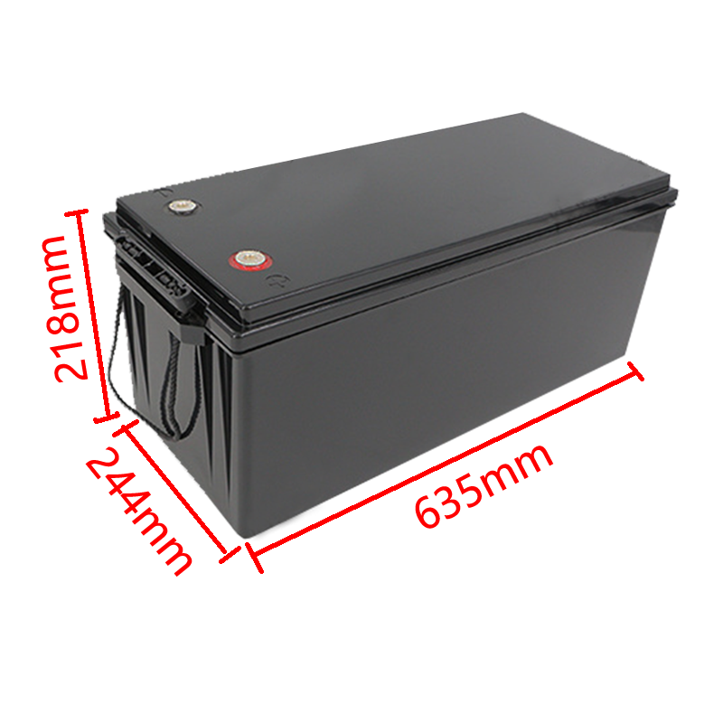 12V 300AH leerer Batteriekasten in schwarzer Größe